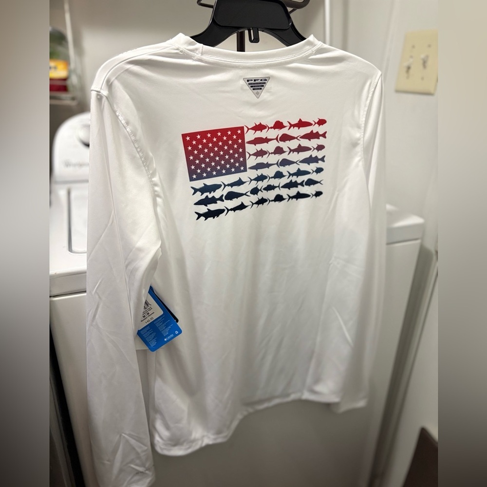 Columbia Women's Classic White Long Sleeve Tee - Picture 3 of 5
